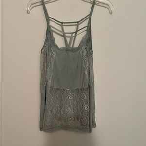 NWOT POL Mint Lace Camisole Top